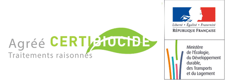 Agréé Certibiocide - Traitements raisonnés — Ministère de l'Écologie, du Développement durable, des Transports et du Logement